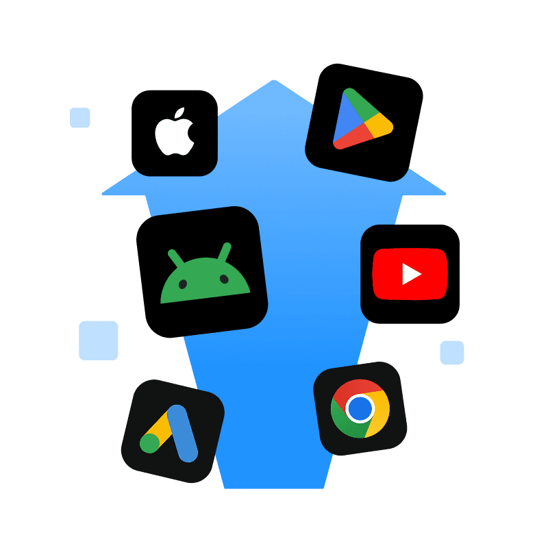 Google App Promotion campaigns illustration